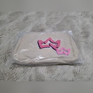 Pink and Cream Crossbody Bag